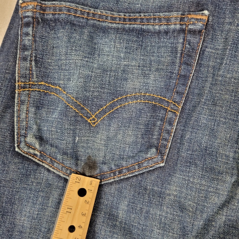 Levi's 569 Loose Straight Jeans Mens 36x30 Blue Denim Cotton Good - Picture 8 of 12